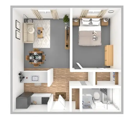 One Bedroom | One bathroom