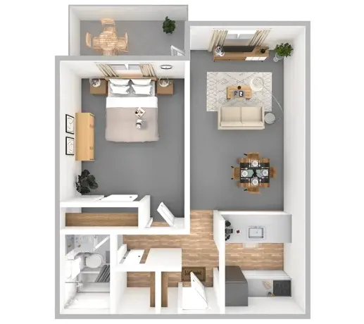 One Bedroom | One bathroom